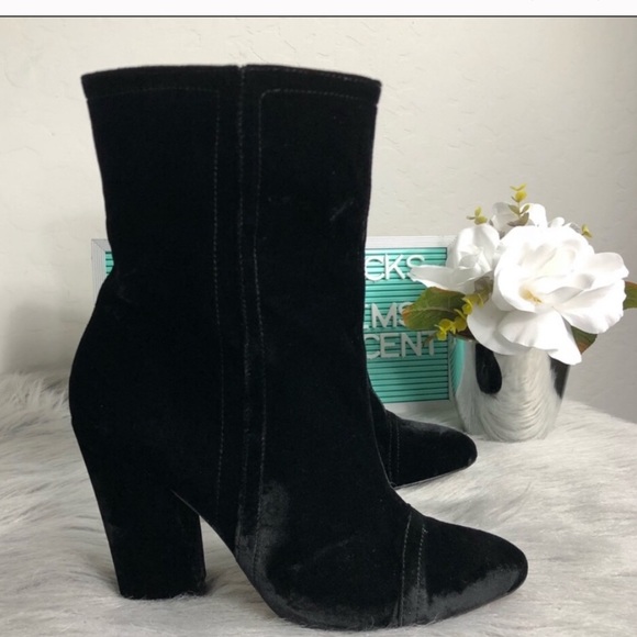 Shelly London Tater Velvet Side Zip Bootie - Picture 4 of 8